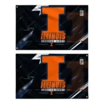 Illinois Fighting Illini House Flag Customized Speed Slashes Blue Best Selling