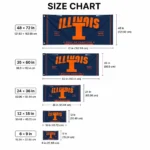 Illinois Fighting Illini House Flag Personalized Ornate Border Blue Best Selling
