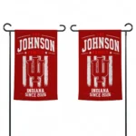 Indiana Hoosiers Garden Flag Custom Distressed Stripes Red Best Selling