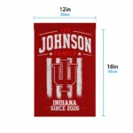 Indiana Hoosiers Garden Flag Custom Distressed Stripes Red Best Selling