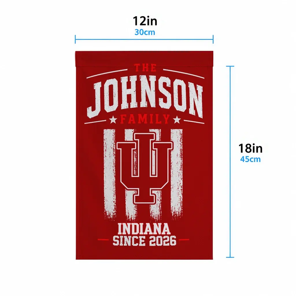 Indiana Hoosiers Garden Flag Custom Distressed Stripes Red High Quality Indiana Hoosiers Garden Flag Custom Distressed Stripes Red High Quality