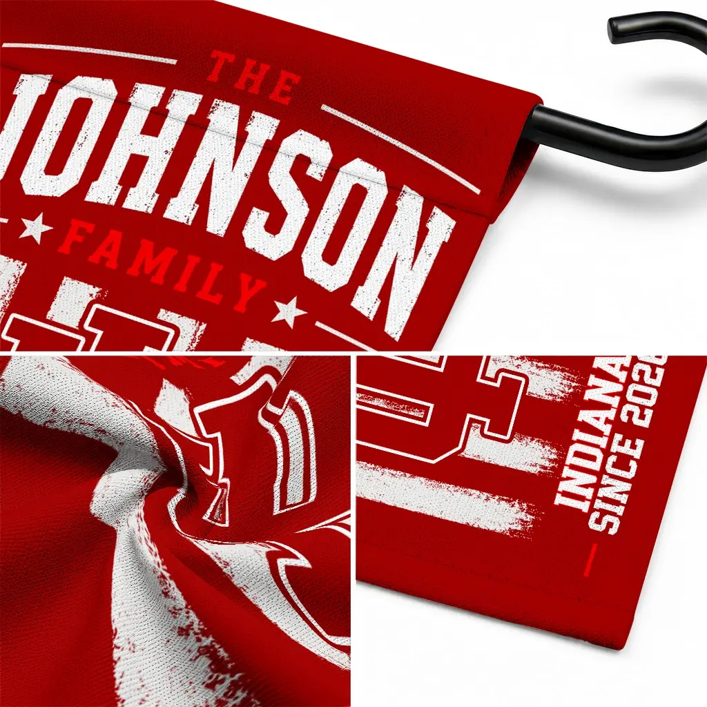 Indiana Hoosiers Garden Flag Custom Distressed Stripes Red Latest Model Indiana Hoosiers Garden Flag Custom Distressed Stripes Red Latest Model