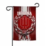 Indiana Hoosiers Garden Flag Custom Laurel Wreath Red Best Selling