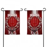 Indiana Hoosiers Garden Flag Custom Laurel Wreath Red Best Selling