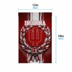 Indiana Hoosiers Garden Flag Custom Laurel Wreath Red Best Selling