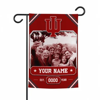 Indiana Hoosiers Garden Flag - Custom Photo Frame Red