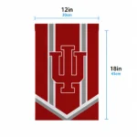 Indiana Hoosiers Garden Flag Customized Chevron Stripes Red Best Selling