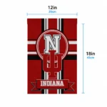 Indiana Hoosiers Garden Flag Customized Circle Medallion Red Best Selling