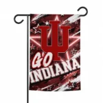 Indiana Hoosiers Garden Flag Personalized Glowing Star Red Best Selling