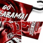 Indiana Hoosiers Garden Flag Personalized Swirl Vortex Red Best Selling