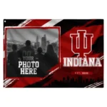 Indiana Hoosiers House Flag Custom Framed Photo Red Black Best Selling