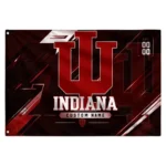 Indiana Hoosiers House Flag Custom Speed Slashes Red Best Selling