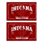 Indiana Hoosiers House Flag Customized Ornate Border Red Best Selling