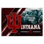 Indiana Hoosiers House Flag Personalized Diagonal Stripes Red Best Selling
