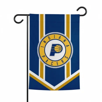 Indiana Pacers Garden Flag Custom Chevron Stripes Blue Best Selling