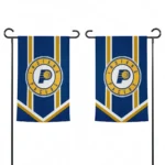 Indiana Pacers Garden Flag Custom Chevron Stripes Blue Best Selling