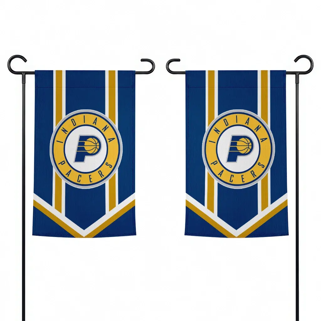 Indiana Pacers Garden Flag Custom Chevron Stripes Blue Fashion Forward Indiana Pacers Garden Flag Custom Chevron Stripes Blue Fashion Forward