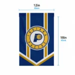 Indiana Pacers Garden Flag Custom Chevron Stripes Blue Best Selling