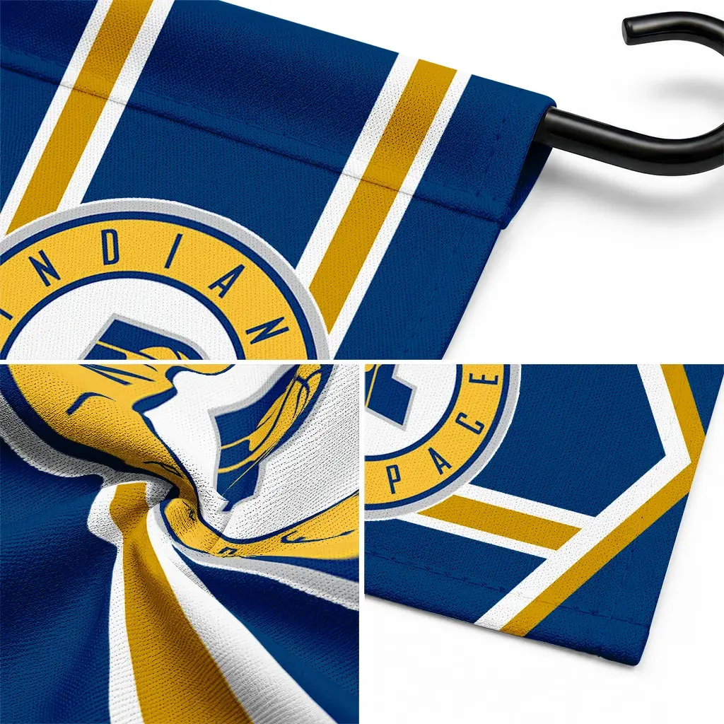 Indiana Pacers Garden Flag Custom Chevron Stripes Blue Latest Model Indiana Pacers Garden Flag Custom Chevron Stripes Blue Latest Model