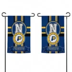Indiana Pacers Garden Flag Custom Circle Medallion Blue Best Selling