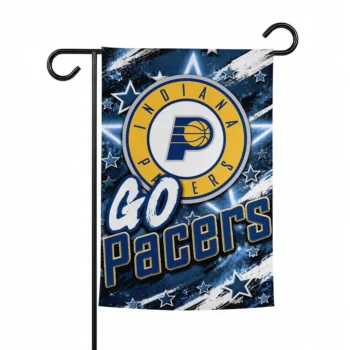 Indiana Pacers Garden Flag Customized Glowing Star Blue Best Selling