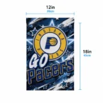 Indiana Pacers Garden Flag Customized Glowing Star Blue Best Selling