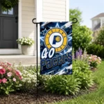 Indiana Pacers Garden Flag Customized Glowing Star Blue Best Selling