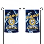 Indiana Pacers Garden Flag Customized Swirl Vortex Blue Best Selling