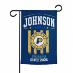 Indiana Pacers Garden Flag Personalized Distressed Stripes Blue Best Selling