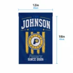 Indiana Pacers Garden Flag Personalized Distressed Stripes Blue Best Selling