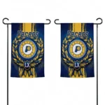 Indiana Pacers Garden Flag Personalized Laurel Wreath Blue Best Selling