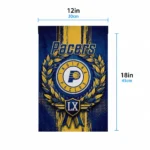 Indiana Pacers Garden Flag Personalized Laurel Wreath Blue Best Selling