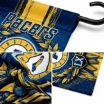 Indiana Pacers Garden Flag Personalized Laurel Wreath Blue Best Selling