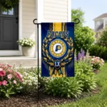Indiana Pacers Garden Flag Personalized Laurel Wreath Blue Best Selling