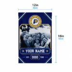 Indiana Pacers Garden Flag Personalized Photo Frame Blue Best Selling