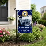 Indiana Pacers Garden Flag Personalized Photo Frame Blue Best Selling