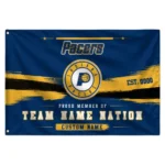 Indiana Pacers House Flag Custom Brushed Streaks Blue Best Selling
