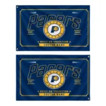 Indiana Pacers House Flag Custom Ornate Border Blue Best Selling