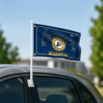 Indiana Pacers House Flag Custom Ornate Border Blue Best Selling