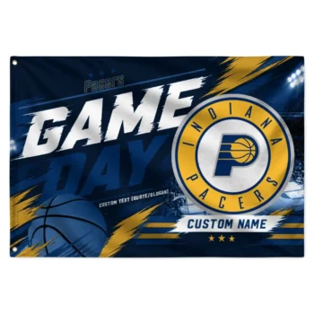 Indiana Pacers House Flag Customized Energy Brushstrokes Blue Best Selling