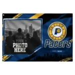 Indiana Pacers House Flag Personalized Framed Photo Blue Black Best Selling