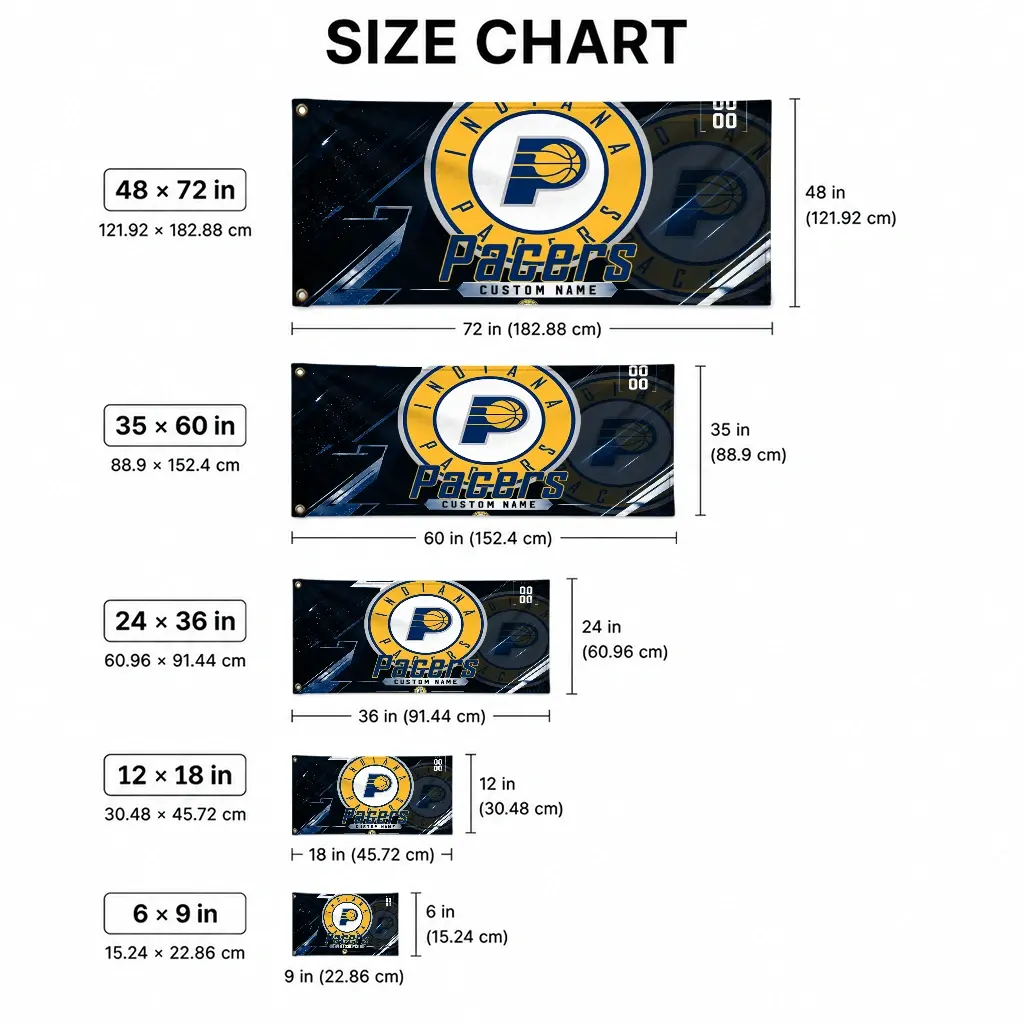 Indiana Pacers House Flag Personalized Speed Slashes Blue High Quality Indiana Pacers House Flag Personalized Speed Slashes Blue High Quality