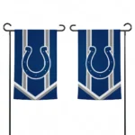 Indianapolis Colts Garden Flag Custom Chevron Stripes Blue Best Selling