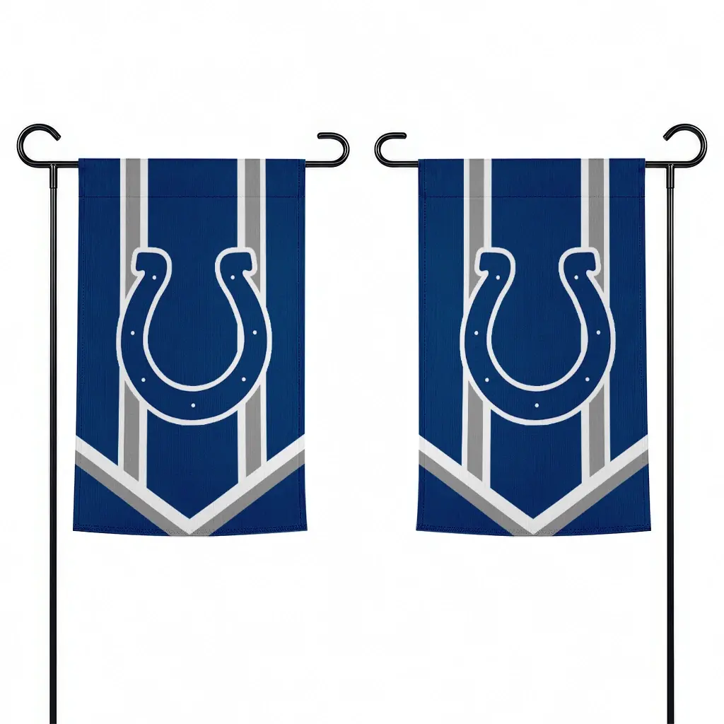 Indianapolis Colts Garden Flag Custom Chevron Stripes Blue Fashion Forward Indianapolis Colts Garden Flag Custom Chevron Stripes Blue Fashion Forward