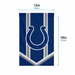 Indianapolis Colts Garden Flag Custom Chevron Stripes Blue Best Selling