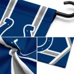 Indianapolis Colts Garden Flag Custom Chevron Stripes Blue Best Selling