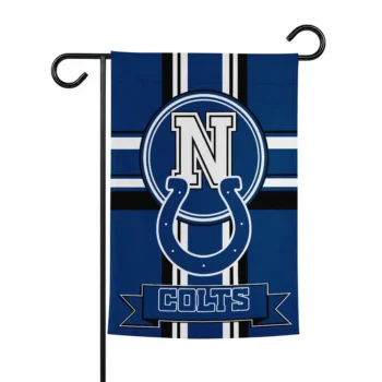Indianapolis Colts Garden Flag Custom Circle Medallion Blue Best Selling