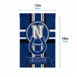 Indianapolis Colts Garden Flag Custom Circle Medallion Blue Best Selling