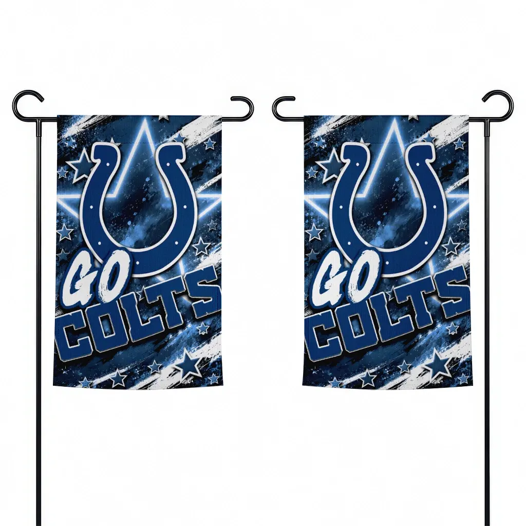 Indianapolis Colts Garden Flag Customized Glowing Star Blue Fashion Forward Indianapolis Colts Garden Flag Customized Glowing Star Blue Fashion Forward