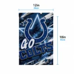 Indianapolis Colts Garden Flag Customized Glowing Star Blue Best Selling